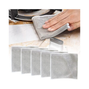 Multipurpose Wire Dishwashing Rags for Wet and Dry, 2024 New Reusable Non Scratch Wire Dishcloth